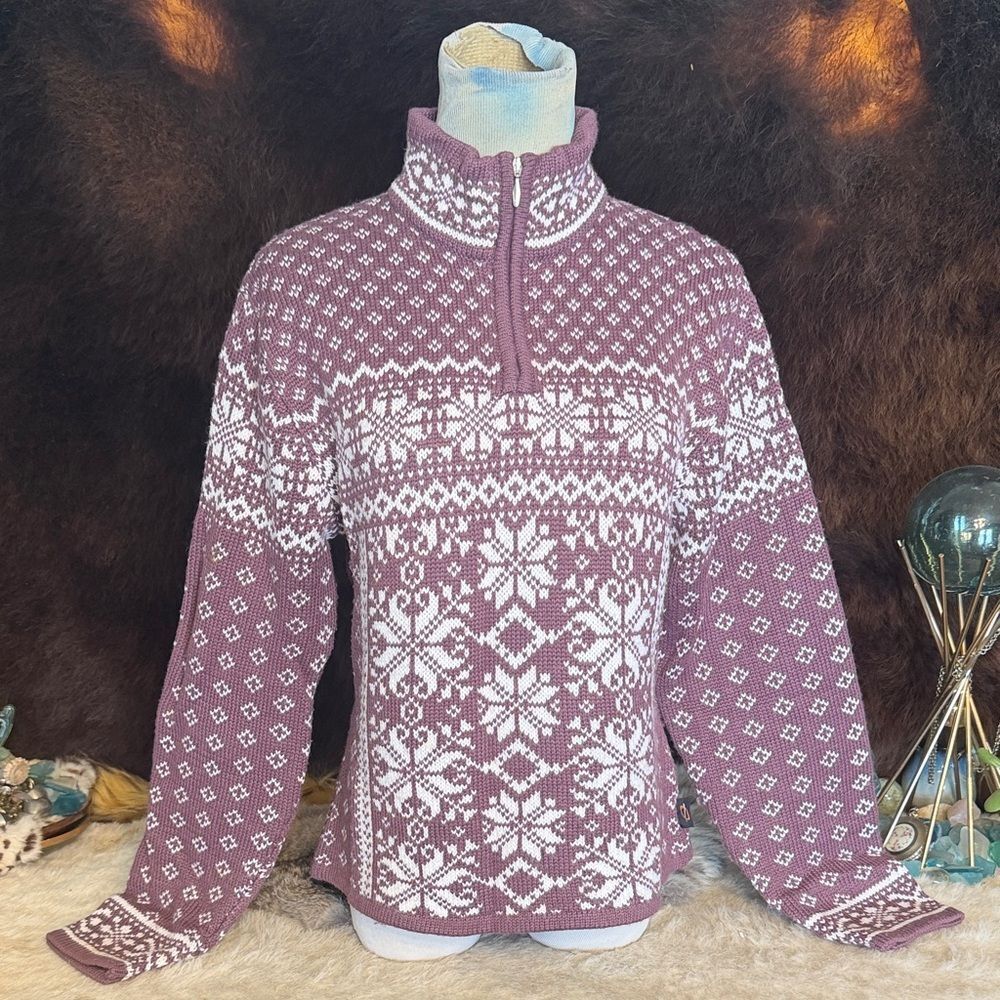 Obermeyer Signature purple 1/4 zip Sweater M (6033)